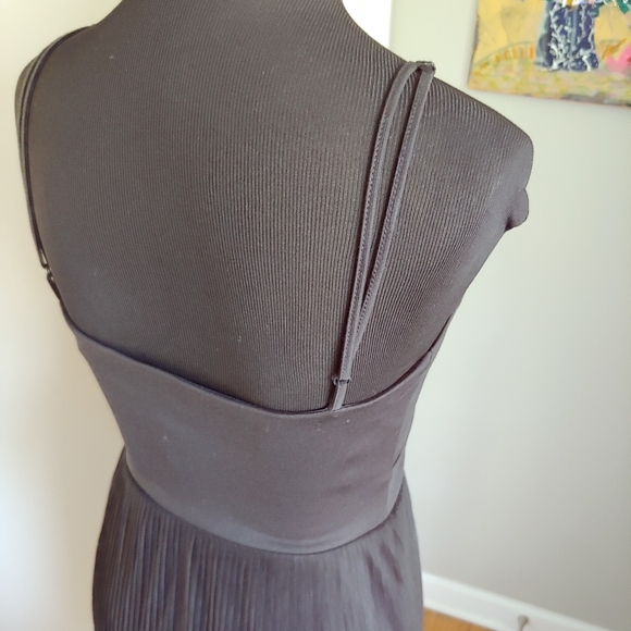 Francesca's Miami Black Pleated Tulle Dress Sz XS - Picture 6 of 11